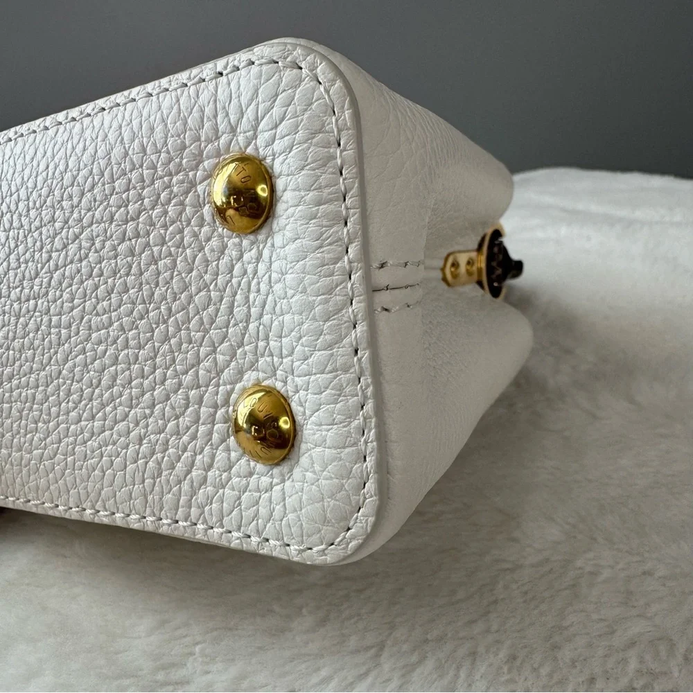 Louis Vuitton Taurillon & Python Leather Capucines Mini Handbag - Picture 10 of 16